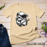 Cigar Smoking Gorilla Silverback Monkey Ape Gift T-Shirt
