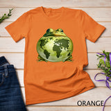 Clean planet Save the Earth Frog Symbol Long Sleeve T-Shirt