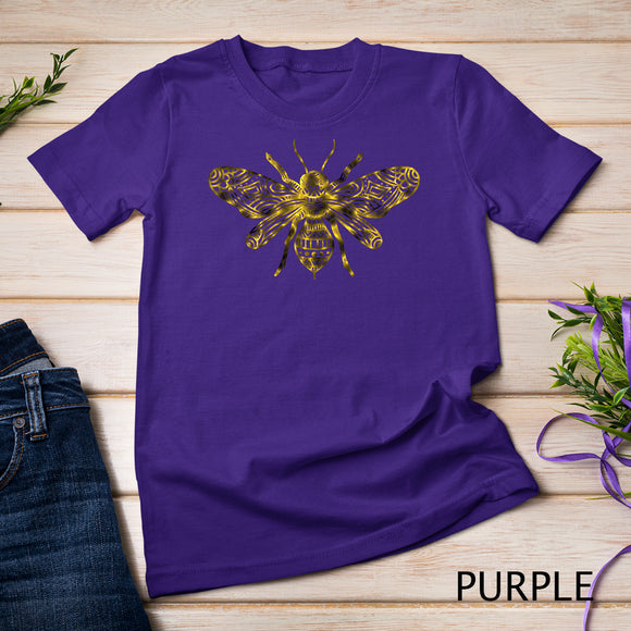Colorful - Bee Mandala Art Pattern Insect Beekeeper Gift T-Shirt