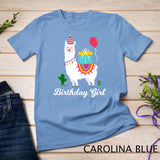 Cool Cute Alpaca Llama Cactus Girls Birthday Party Animal T-Shirt