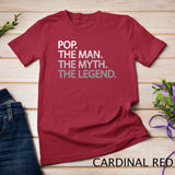 Cool Father, Dad & Grandpa Shirt - Pop The Man The Myth Tees