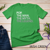 Cool Father, Dad & Grandpa Shirt - Pop The Man The Myth Tees