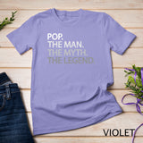 Cool Father, Dad & Grandpa Shirt - Pop The Man The Myth Tees