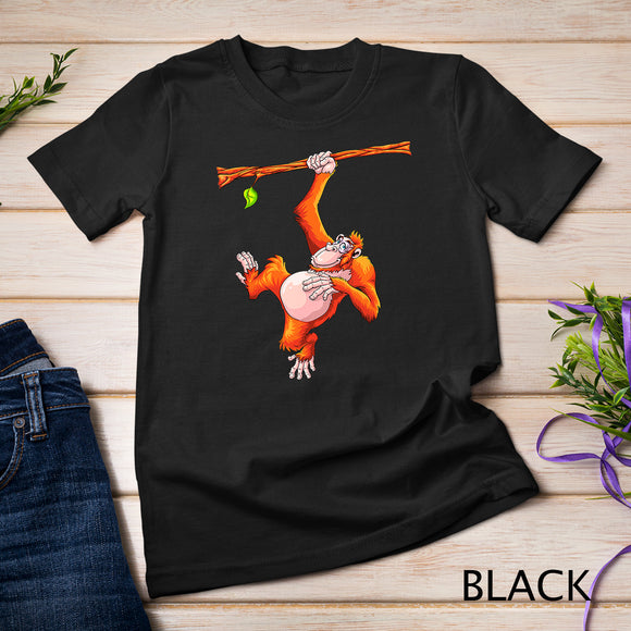 Cool Orangutan Art For Men Women Kids Orangutan Apes Lover T-Shirt