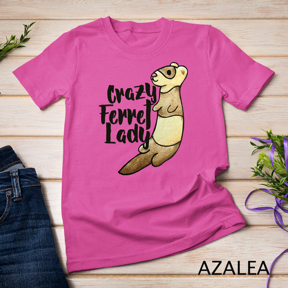 Crazy Ferret Lady long sleeve t-shirt