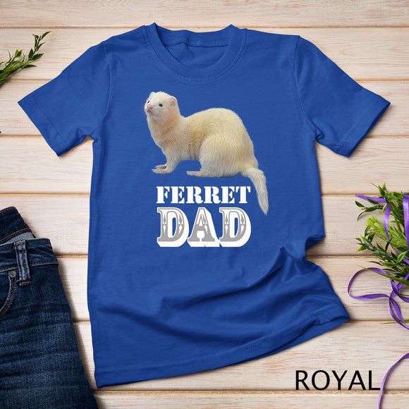 Cute Albino White Ferret Dad Ferrets Lover Kids Pet Gift T-Shirt