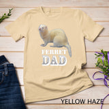 Cute Albino White Ferret Dad Ferrets Lover Kids Pet Gift T-Shirt