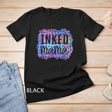 Cute Inked Mama Colorful Leopard Print mother's day gift T-Shirt