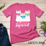 Cute Llama Squad Shirt Retro 80s Style Tshirt Gift