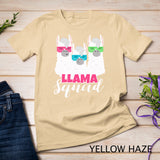 Cute Llama Squad Shirt Retro 80s Style Tshirt Gift