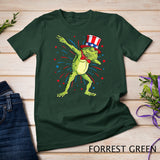 Dabbing Frog 4th of July Shirt Kids Boys USA American Flag T-Shirt