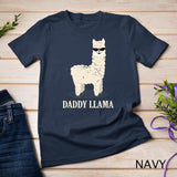 Daddy Llama Alpaca Funny Animal Lover Gift Father's Day T-Shirt