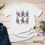 Dancing Dabbing Uncle Sam 4th of July Boys Girls Kids Dance T-Shirt