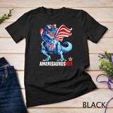 Dinosaur 4th of July Kids Boys Men Amerisaurus T Rex Funny T-Shirt