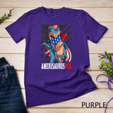 Dinosaur Amerisaurus T-Rex Men Boys Funny Fourth 4th Of July T-Shirt