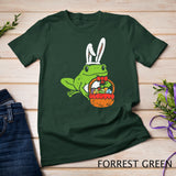 Easter Day Frog Bunny Eggs Basket Cute Animal Men Women Kids T-Shirt