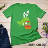 Easter Day Frog Bunny Eggs Basket Cute Animal Men Women Kids T-Shirt