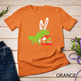 Easter Day Frog Bunny Eggs Basket Cute Animal Men Women Kids T-Shirt