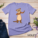 European Polecat Ferret Lover Mustelid Animal Fan Dabbing T-Shirt