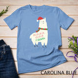 Fa La La Llama T-Shirt - Cute Llama Christmas Shirt Alpaca T-Shirt