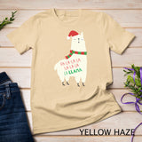 Fa La La Llama T-Shirt - Cute Llama Christmas Shirt Alpaca T-Shirt