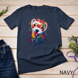 Ferret Face Graphics Hand Drawn Splash Art Ferret Pet Lover Long Sleeve T-Shirt