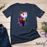 Ferret Face Graphics Hand Drawn Splash Art Ferret Pet Lover Pullover Hoodie T-Shirt