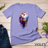 Ferret Face Graphics Hand Drawn Splash Art Ferret Pet Lover Pullover Hoodie T-Shirt