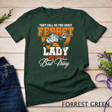 Ferret Lady Women Girls Gifts Animal Ferret Premium T-Shirt