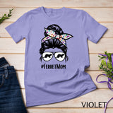 Ferret Mom Messy Bun Hair Glasses for Ferret Lovers & Owners T-Shirt