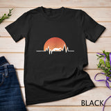 Ferret T Shirt - Retro Sun Heartbeat Cool Animal Gift Shirt