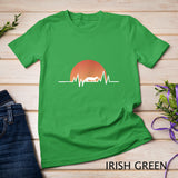 Ferret T Shirt - Retro Sun Heartbeat Cool Animal Gift Shirt