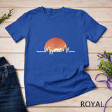 Ferret T Shirt - Retro Sun Heartbeat Cool Animal Gift Shirt