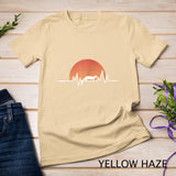 Ferret T Shirt - Retro Sun Heartbeat Cool Animal Gift Shirt