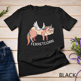 Ferretcorn Ferret Unicorn - Cute Flying Magical Rainbow Pet T-Shirt