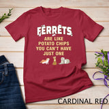 Ferret lover gifts, just one, women, girls, ferrets mom T-Shirt