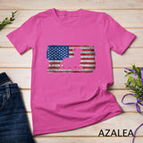 Ferret with the USA flag United States of America Retro T-Shirt