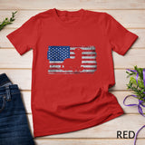 Ferret with the USA flag United States of America Retro T-Shirt