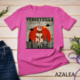 Ferretzilla, Vintage Funny Ferret Japanese Sunset Style T-Shirt