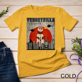 Ferretzilla, Vintage Funny Ferret Japanese Sunset Style T-Shirt