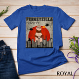 Ferretzilla, Vintage Funny Ferret Japanese Sunset Style T-Shirt