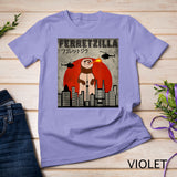 Ferretzilla, Vintage Funny Ferret Japanese Sunset Style T-Shirt