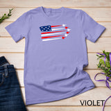 Fighter Jet American T-Shirt 4th of July Flag Patriotic Gift T-Shirt