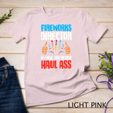 Fireworks Director If I Run Funny 4th Of July Fourth Men T-Shirt