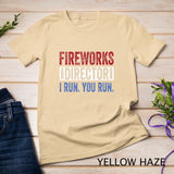 Fireworks Director Shirt Funny 4th of July Red White & Blue T-Shirt