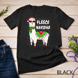 Fleece Feliz Navidad Llama Christmas T-Shirt Cute Xmas Gift