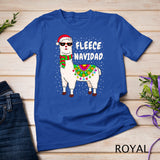 Fleece Feliz Navidad Llama Christmas T-Shirt Cute Xmas Gift