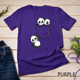 For Panda Lovers Cute Kawaii Baby Pandas In Pocket Long Sleeve T-Shirt