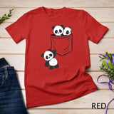 For Panda Lovers Cute Kawaii Baby Pandas In Pocket Long Sleeve T-Shirt