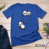 For Panda Lovers Cute Kawaii Baby Pandas In Pocket Long Sleeve T-Shirt